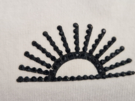 Marc Aurel T-shirt. Maat 38, Wit/print.