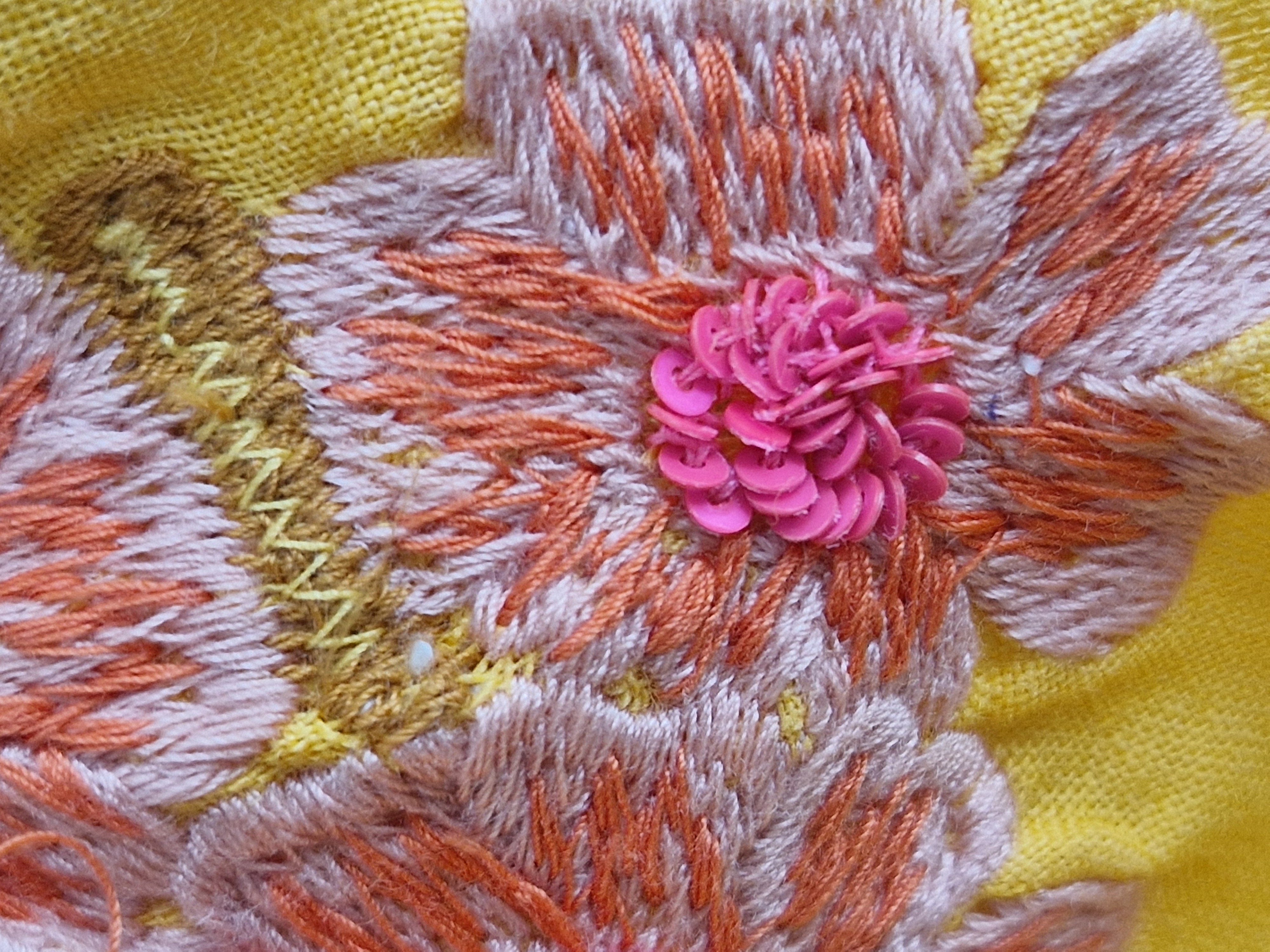 Oilily blouse Balla. Maat 44, Geel/borduursels.