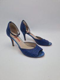 Kop en Staart sandalette pumps. Maat 40, Blauw.