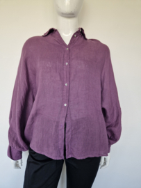 La Salle Amsterdam blouse. Maat 42. Paars.