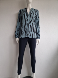 Fabienne Chapot blouse. Maat 36. Zebraprint.