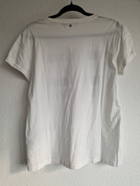 Marc Aurel shirt. Maat 38, Wit/print.