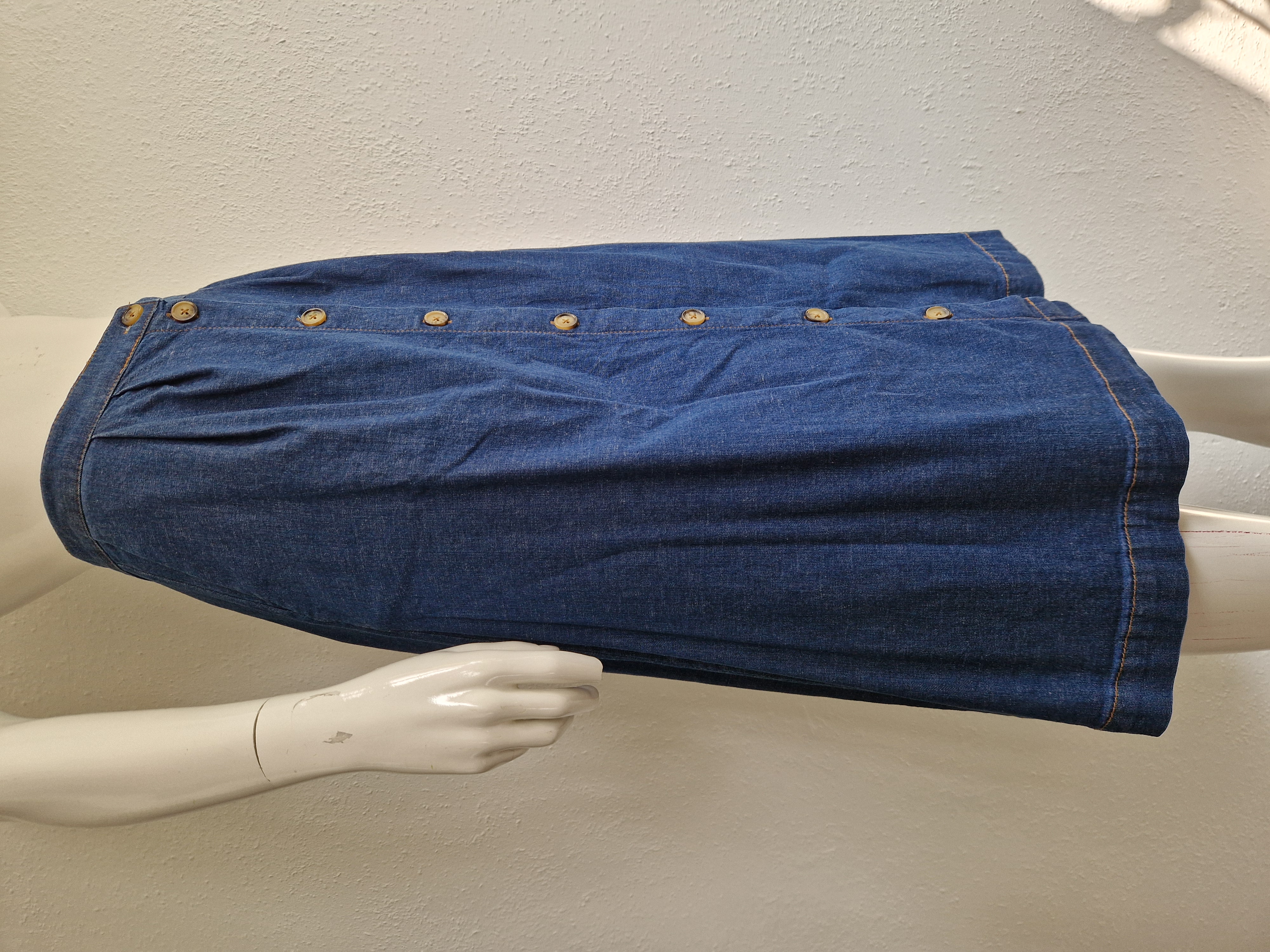 King Louie denim rok. Maat 38, Blauw