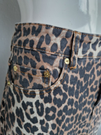 Ganni denim maxi rok. Maat 40. Luipaardprint