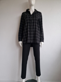 Joline Jolink blouse. Maat S. Zwart/ruit.