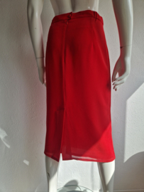 Edgar Vos midi rok. Maat 38, Rood.
