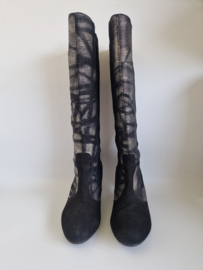 Jan Jansen designer laarzen | Maat 41 | Zwart |
