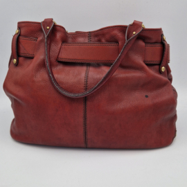 Bogner leren schoudertas . Bordeaux