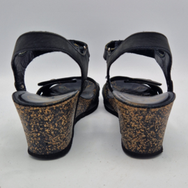 Panama Jack sandalen Julia Basics. Maat 39, Zwart/leer.