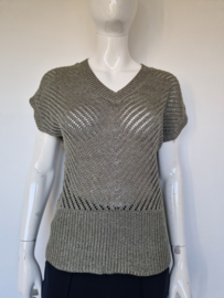 Enjoy spencer. Maat M. Grijs/groen.