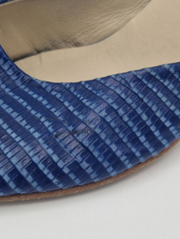 Kop en Staart sandalette pumps. Maat 40, Blauw.