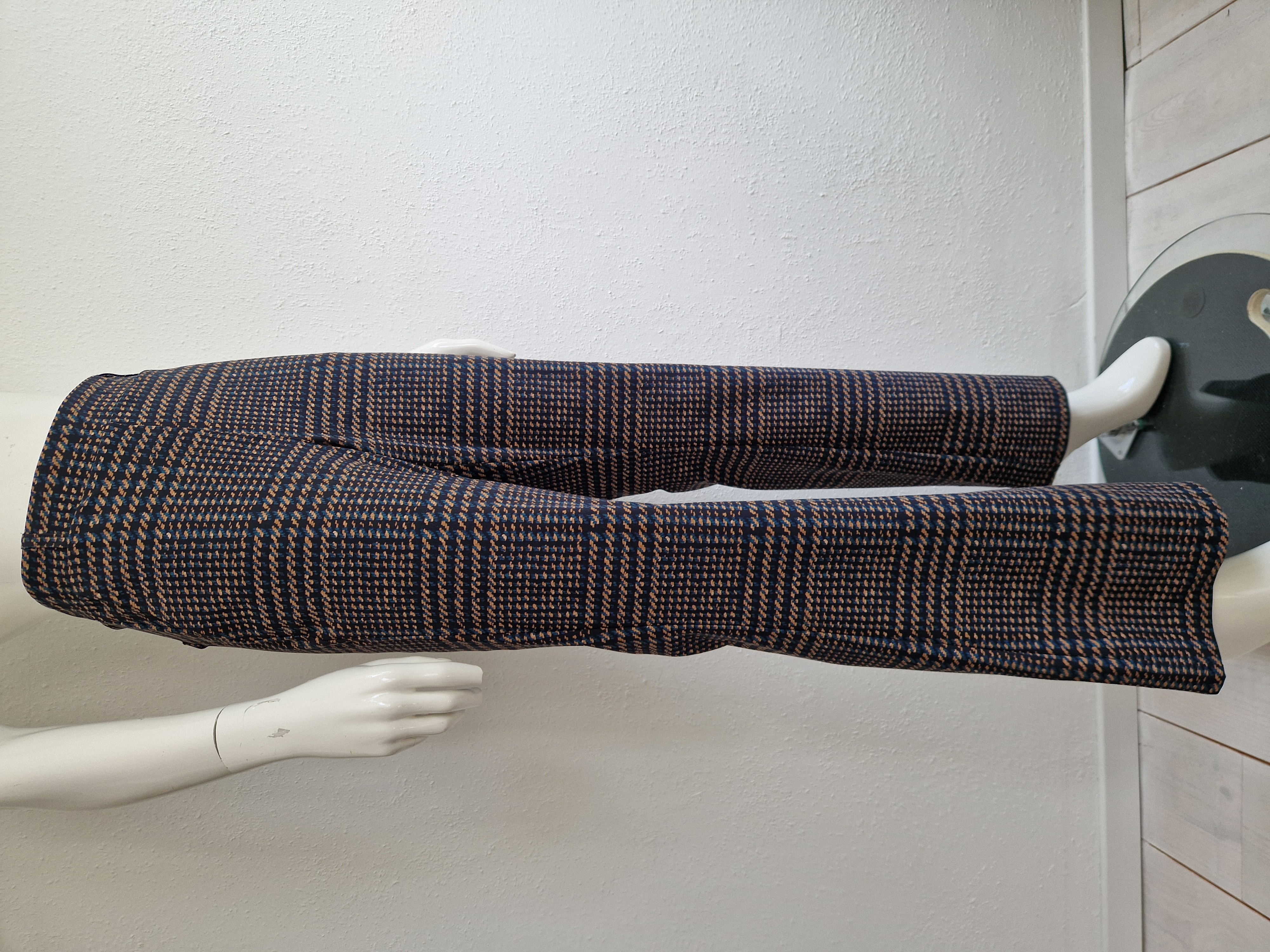 Studio Anneloes flared pantalon. Maat L. Grijs/bruin.