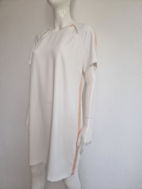 Marie Méro jurk. Maat 40, Crème/zachtroze.