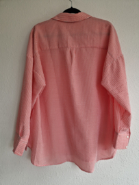 A-View rood/wit gestreepte blouse. Maat 40/42,