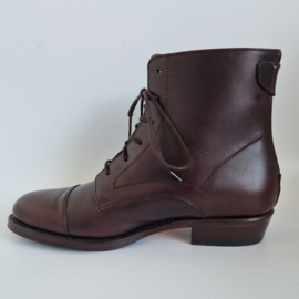 Terra leren veterlaarsjes | Maat 39 | Bruin |