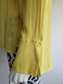 Luisa Cerano blouse. Maat 40, Geel/zijdemix.