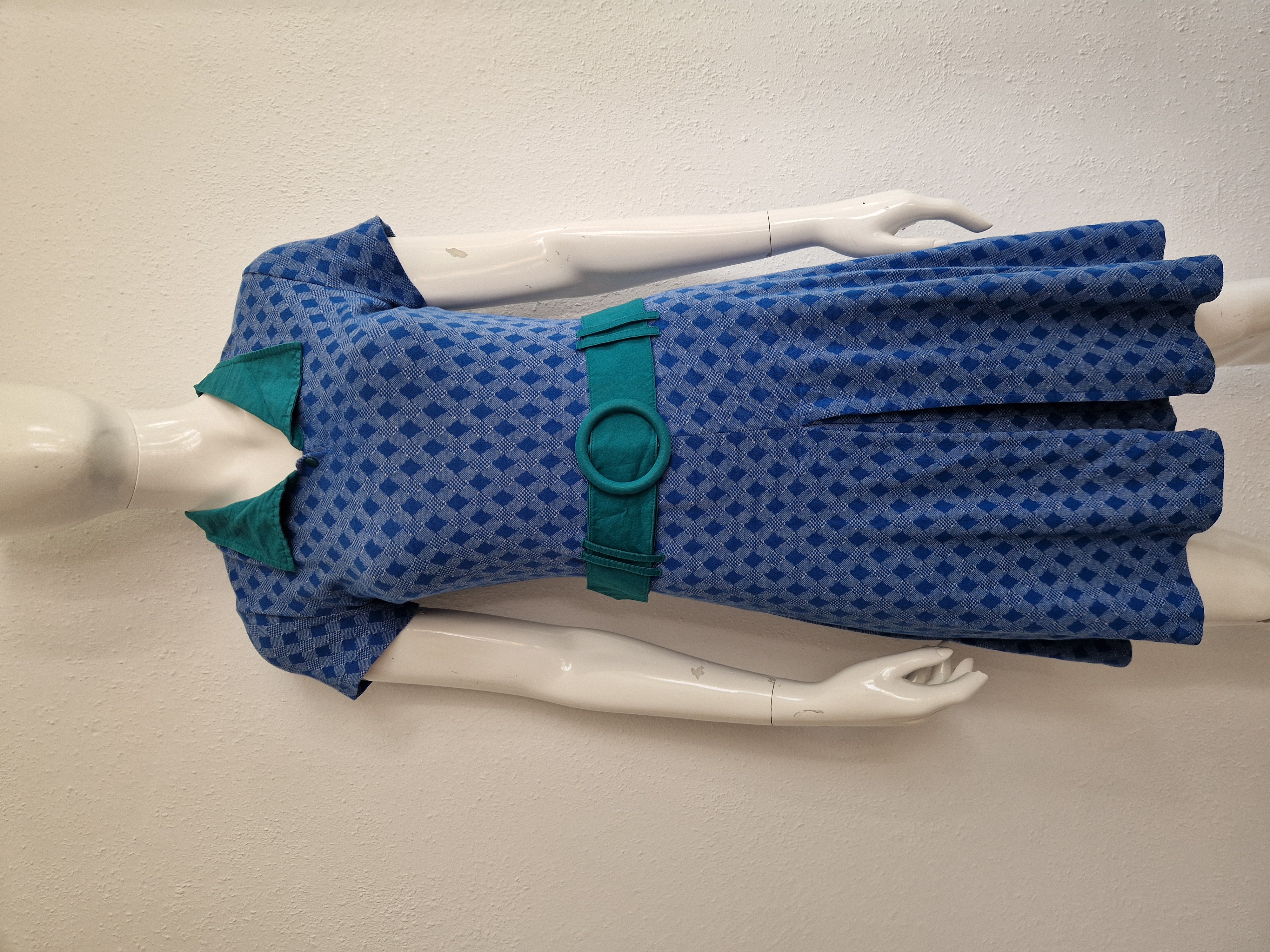 Wow To Go jurk. Maat 36/38. Blauw/groen.