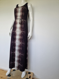 Summum maxi dress. Mt. S. Bruin/crème/print.