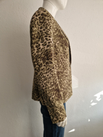 Marc Aurel blazer. Maat 42, Groen/dierenprint.