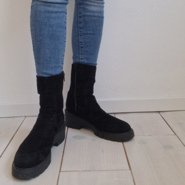 Unisa Jofo boots. Maat 41, Zwart/ suède.