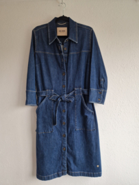 Mos Mosh Selby denim jurk. Maat M. Blauw