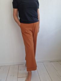 King Louie cropped pantalon. Maat 38, Karamel.