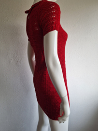Twin Set jurk (2 piece). Maat 34. Rood.