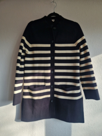 Arket vest. Maat S.Crème/zwart gestreept.