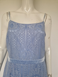 Steps kanten jurk met bolero. Maat 38/40. Lichtblauw