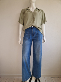Zusss blouse. Maat XXL. Saliegroen.