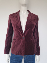 Monoprix Femme blazer. Maat 36/38, Wijnrood/fluweel.