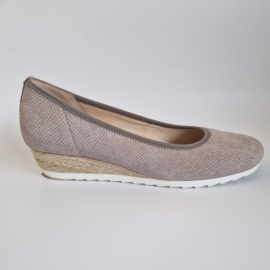 Gabor Comfort instappers met sleehak | Maat 7 | Taupe |