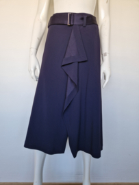 Riani midi rok met overslag. Maat 38/40. Donkerblauw