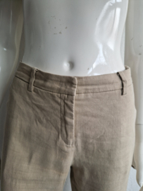 Cambio cropped pantalon. Maat 38, Beige/linnen.