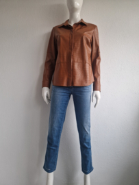 Studio Anneloes blouse. Maat L. Karamel/ imitatieleer.