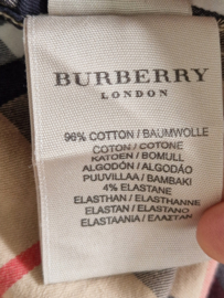 Burberry blouse. Maat L. Beige/ruit.
