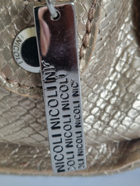 Nicoli leren handtas | Goud | Leer |