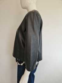 Opus jasje. Maat 40, Zwart/imitatieleer.