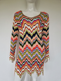Marc Cain kleurrijke zigzag tuniek/jurk. Maat N3