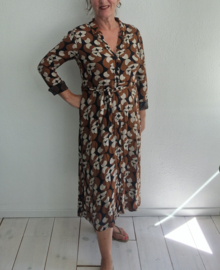 King Louie midi blousejurk. Maat 42, Retroprint.