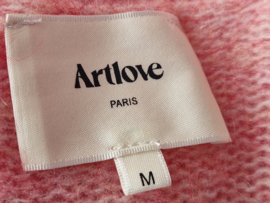 Artlove vest. Maat M. Roze gemêleerd/ wolmix.