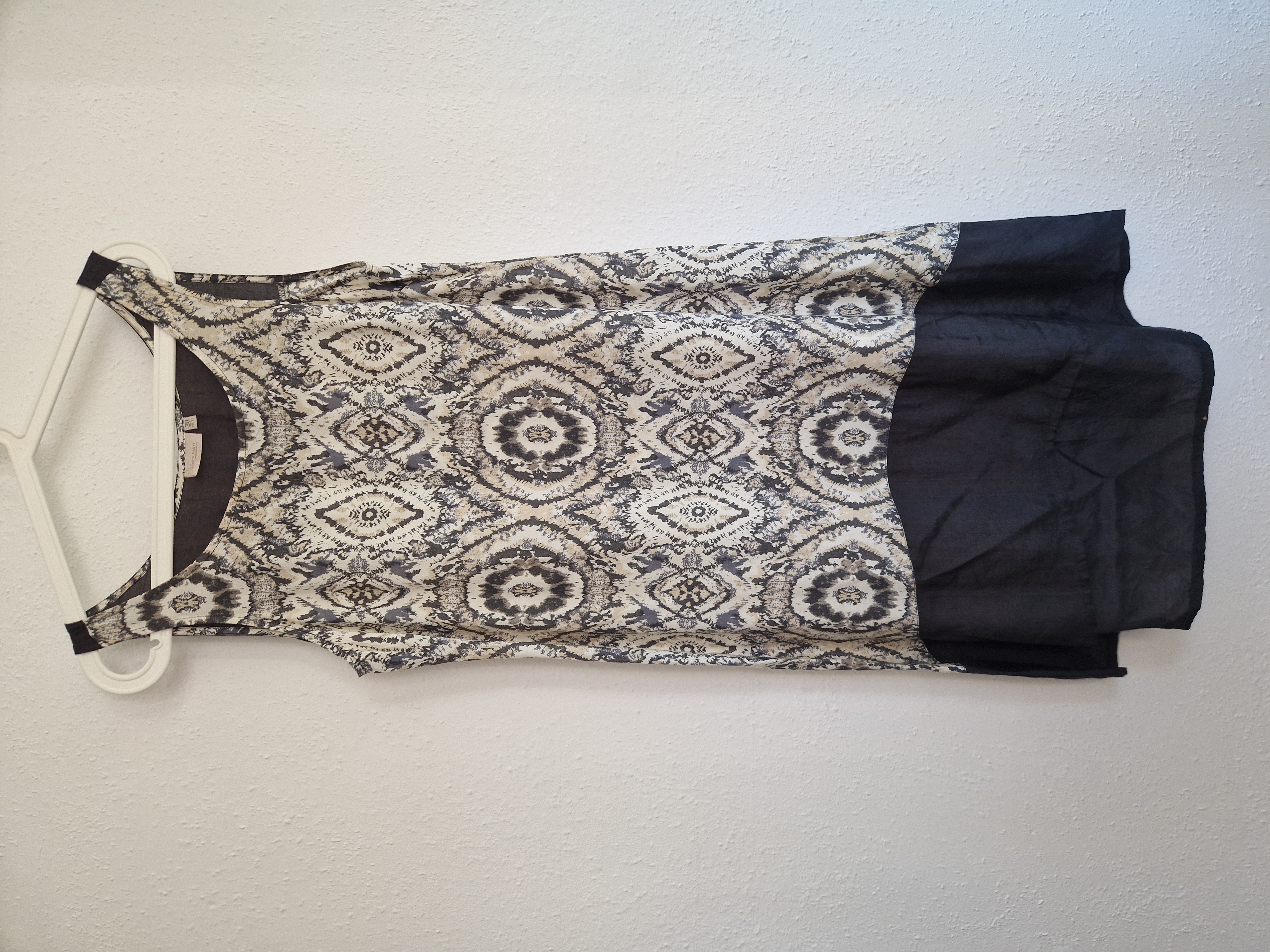 Bon 'A Parte zomerjurk. Maat 38, Beige/print.