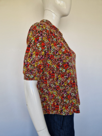King Louie blouse. Maat M. Bloemenprint.