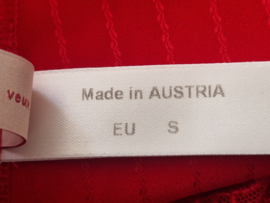 Valisère Lingerie satijnen rok met kant. Maat S. Rood