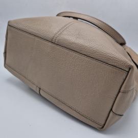 Gianni Chiarini shopper. Taupe/leer.