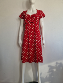King Louie jurk. Maat L. Rood/polkadots.