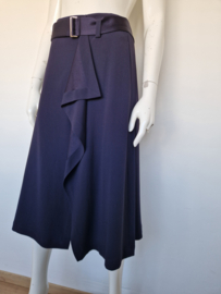 Riani midi rok met overslag. Maat 38/40. Donkerblauw