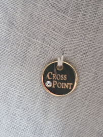 Cross Point blouse. IT. maat 48. Sand/linnen.