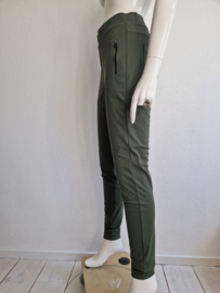 Studio Anneloes pantalon. Maat M. Olijfgroen/travelstof.
