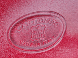 L'Artigiano handtas. Rood/leer.